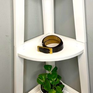 Brown Patent Leather Belt